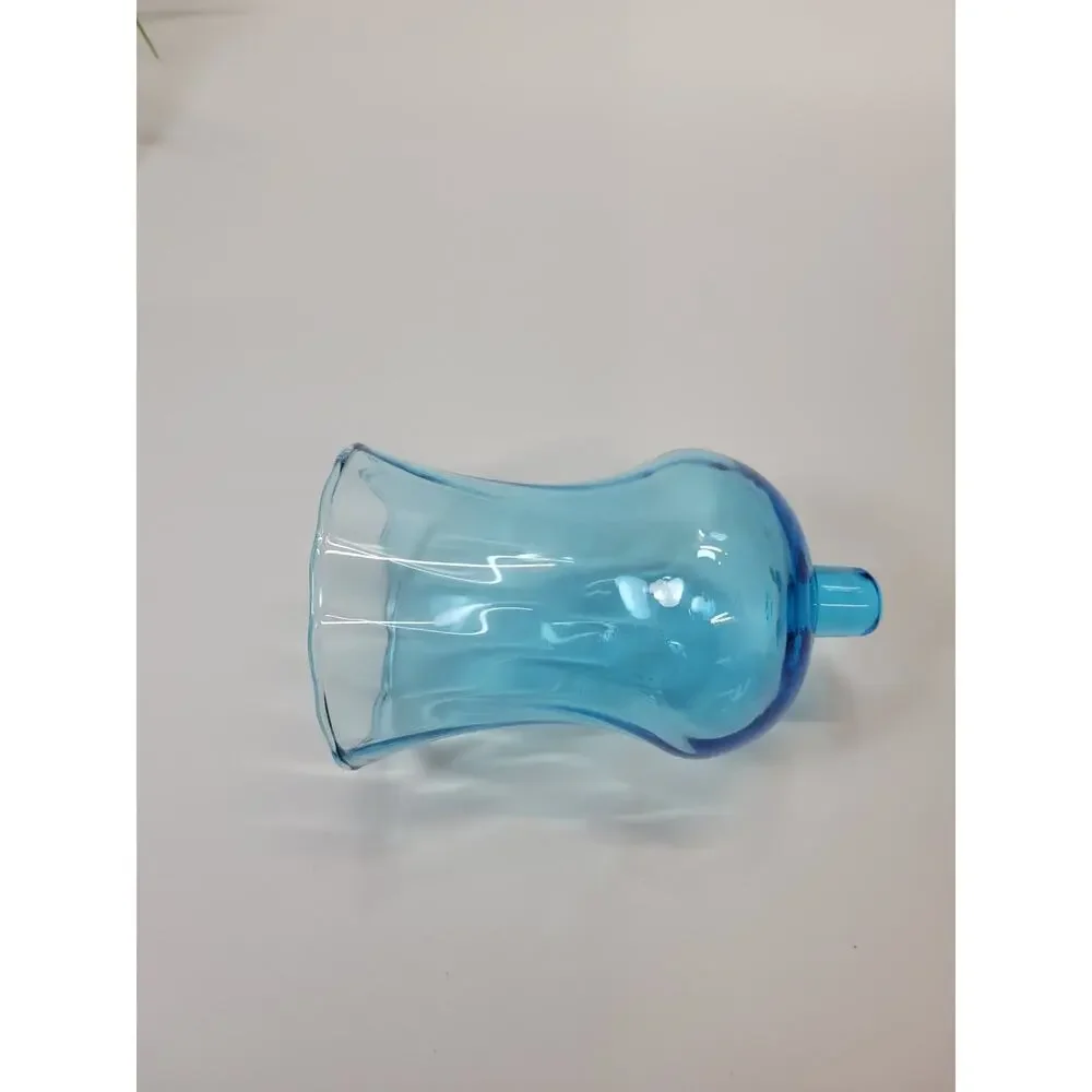 Vintage Blue Swirl Votive pegged Cup, Candle Holder Home Interiors Homco